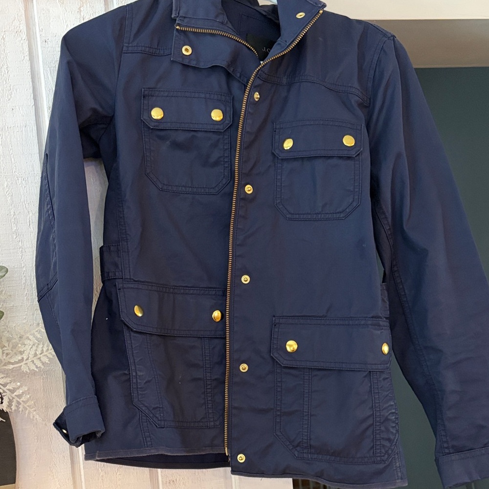 Navy Jacket with Gold Accents